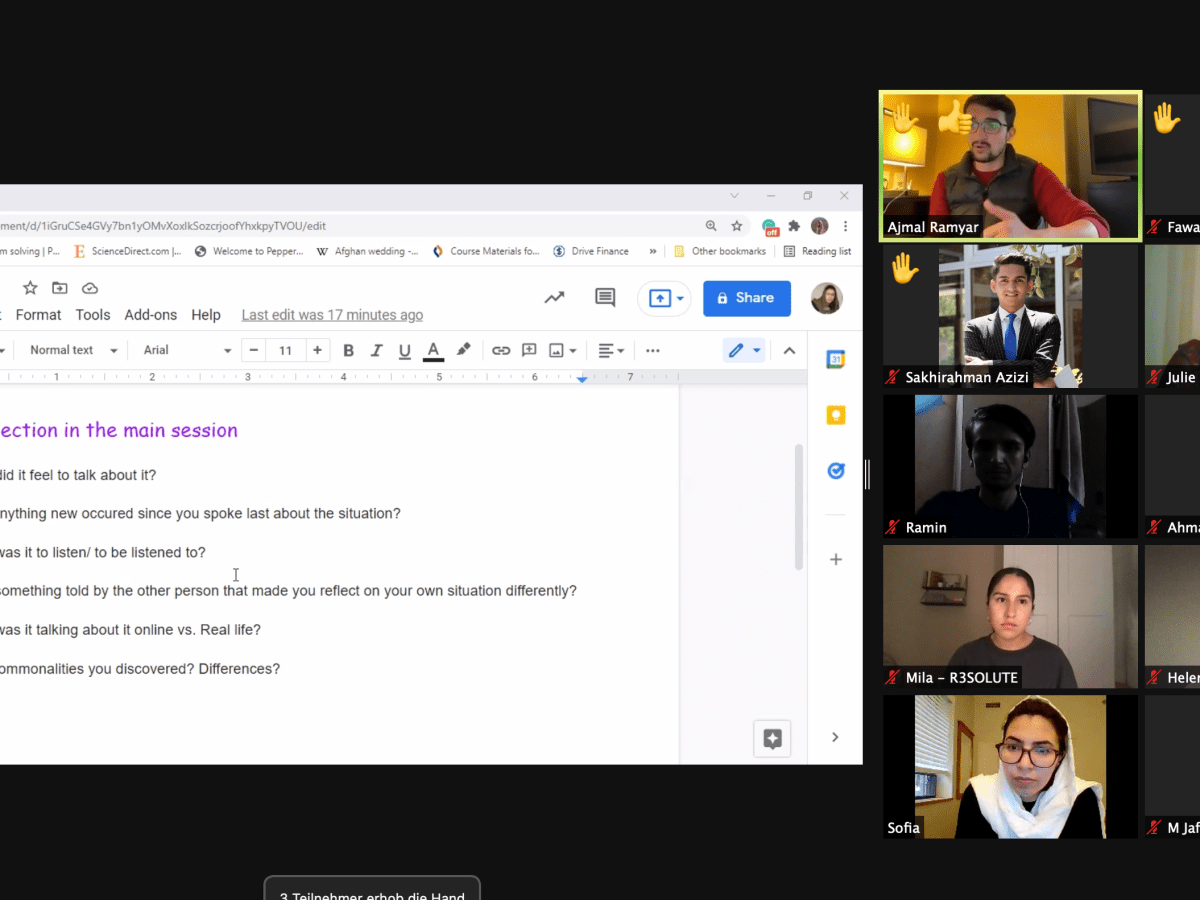 R3SOLUTE – Workshop “Challenges of Reintegration in New Context”&nbsp;DE/EN
